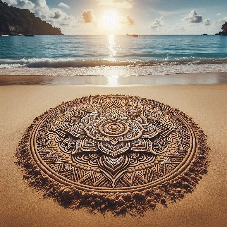 mandala in sand