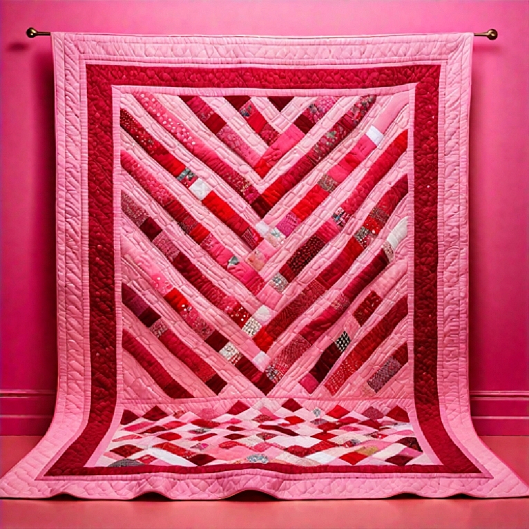 pink quilt