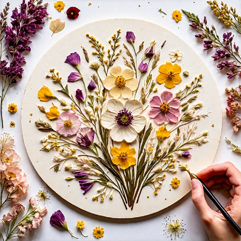 pressed flowers