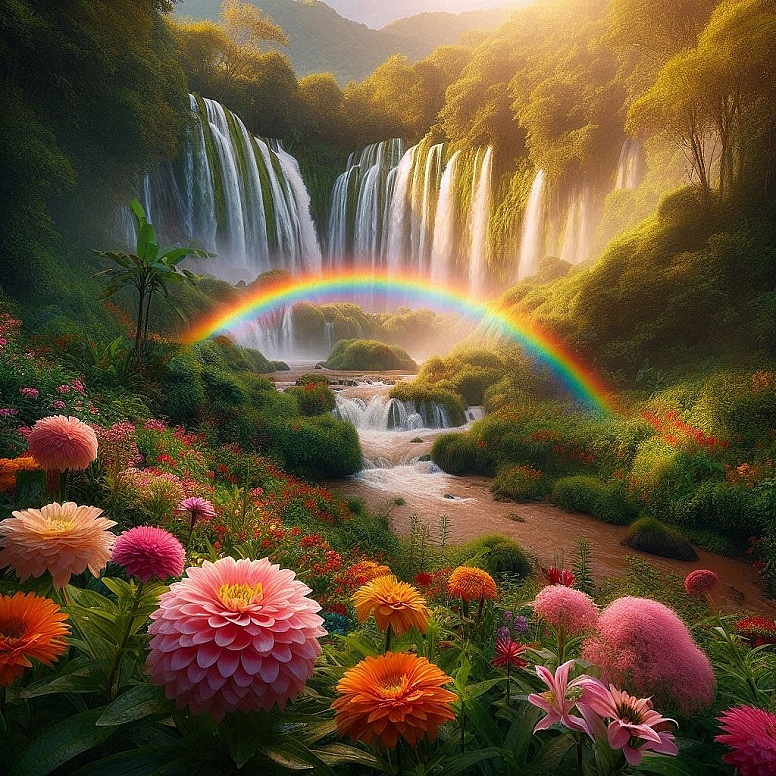 rainbow waterfall